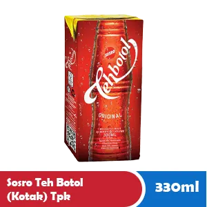 SOSRO TEH BOTOL (KOTAK) TPK 330/300mL