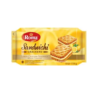 ROMA SANDWICHI CRACKERS LEMON PCK 114/120g