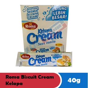 ROMA BISKUT KRIM KELAPA PCK 40g