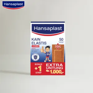 HANSAPLAST PLESTER KAIN ELASTIS JUMBO50'S BOX 32x65mm