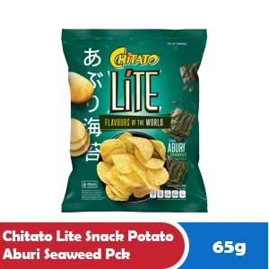 CHITATO LITE SNACK POTATO ABURI SEAWEED PCK 65g
