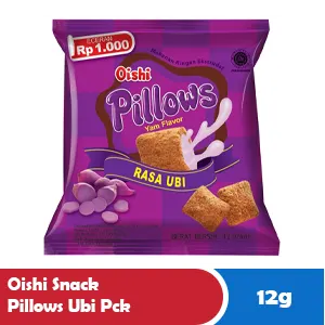 OISHI SNACK PILLOWS UBI PCK 12g