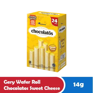GERY WAFER ROLL CHOCOLATOS SWEET CHEESE PCK 16/14g