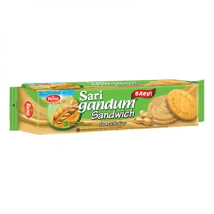 ROMA BISCUIT SARI GANDUM SANDWICH PEANUT BUTTER PCK 108g