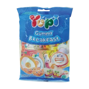 YUPI CANDY GUMMY BREAKFAST PCK 95g