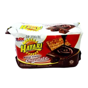 HATARI MALKIST CRACKERS CHOCO W/COCONUT PCK 120g