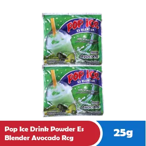 Pop Ice Serbuk Minuman Es Blender Alpukat Sachet 10x25g