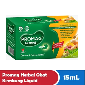 Promag Herbal Ubat Kembung Cecair Kotak 6x10/15mL