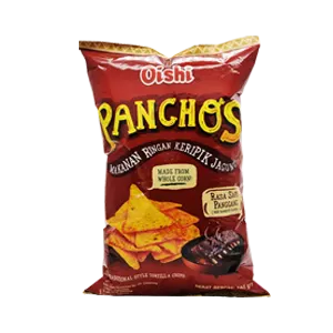 OISHI Panchos Kerepek Jagung Daging Lembu Panggang 140g