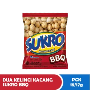 Dua Kelinci Kacang Sukro BBQ Paket 18/17g