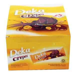 DEKA WAFER CREPES CHOCO BANANA BOX 12x12/10g
