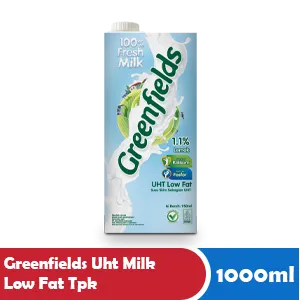 GREENFIELDS Susu UHT Rendah Lemak Kotak 1000/950mL