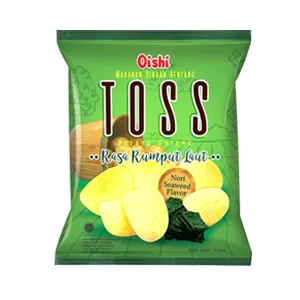OISHI TOSS POTATO CRISPS RUMPUT LAUT PCK 75g