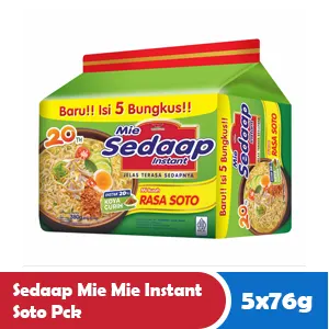 SEDAAP MIE MI SEGERA SOTO PCK 5x76g