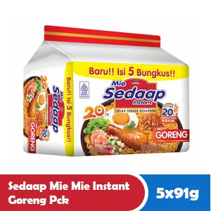 SEDAAP MIE MI SEGERA GORENG PCK 5x91g