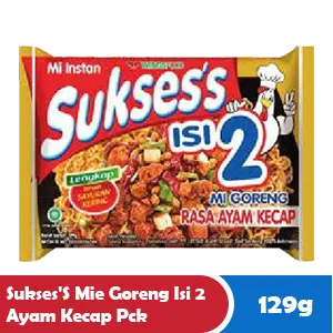 SUKSES'S MIE GORENG ISI 2 AYAM KECAP PCK 129g