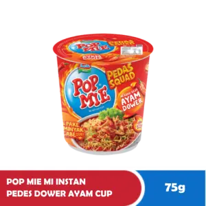 Pop Mie Mi Instan Pedes Dower Ayam Cawan 75g