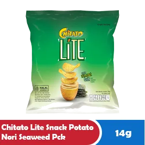 CHITATO LITE SNACK POTATO NORI SEAWEED PCK 14g