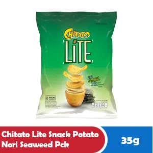 Chitato Lite Snek Kentang Nori Rumpai Laut Paket 35g