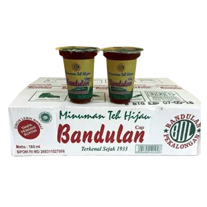 CAP BANDULAN MINUMAN TEH HIJAU CUP 180/160mL