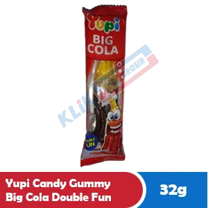 YUPI CANDY GUMMY BIG COLA DOUBLE FUN PCK 32g