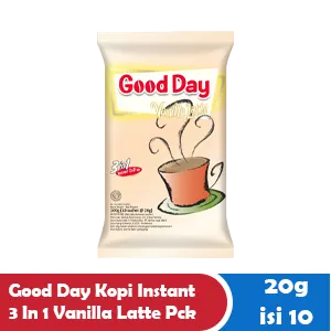 GOOD DAY KOPI INSTANT 3 IN 1 VANILLA LATTE PCK 10x20g