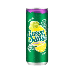 Green Sands Minuman Ringan Lemon & Grape Tin 250mL