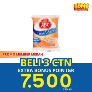 ABC TERASI UDANG (20X4.2G) PCK 20x3.8g