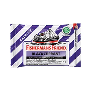 FISHERMAN'S Gula-gula Bebas Gula Blackcurrant 25/22g
