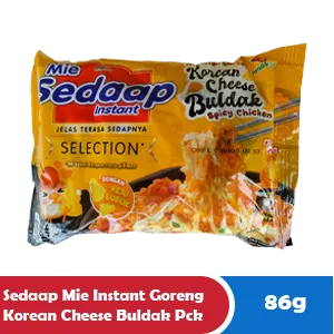 SEDAAP MIE MIE INSTANT GORENG KOREAN CHEESE BULDAK PCK 86g