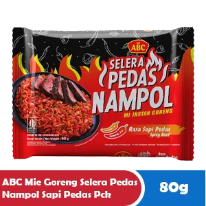 ABC MIE GORENG SELERA PEDAS NAMPOL SAPI PEDAS PCK 80g