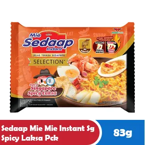 SEDAAP MIE MIE INSTANT SG SPICY LAKSA PCK 83g