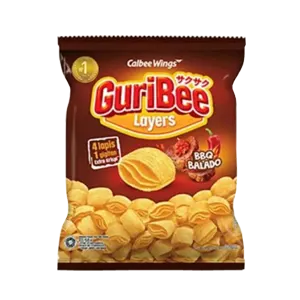 Guribee Snek BBQ Balado Peket 65g