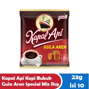 KAPAL API KOPI BUBUK GULA AREN SPECIAL MIX RCG 10X23g