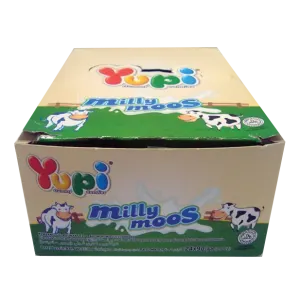 YUPI CANDY GUMMY MILLY MOOS BOX 24x6g