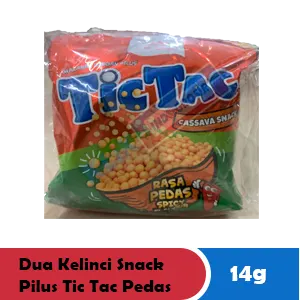 DUA KELINCI SNACK PILUS TIC TAC PEDAS PCK 16/14g