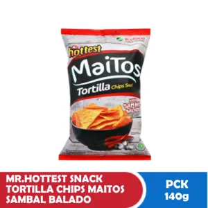 MR.HOTTEST SNACK TORTILLA CHIPS MAITOS SAMBAL BALADO PCK 140g