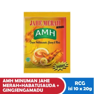 AMH MINUMAN JAHE MERAH+HABATUSAUDA + GINGSENG&MADU RCG 10x20g