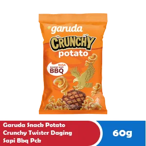 GARUDA SNACK POTATO CRUNCHY TWISTER DAGING SAPI BBQ PCK 60g