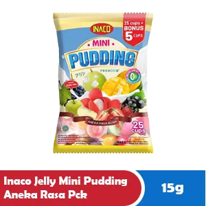 INACO Jelly Mini Pudding Pelbagai Perisa Bungkus 15g