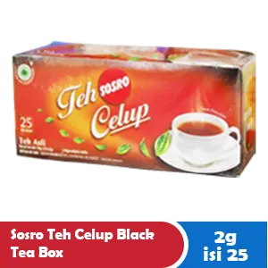 SOSRO TEH CELUP BLACK TEA BOX 25x2g