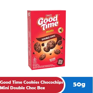 GOOD TIME Biskut Chocochips Mini Double Choc Kotak 50g