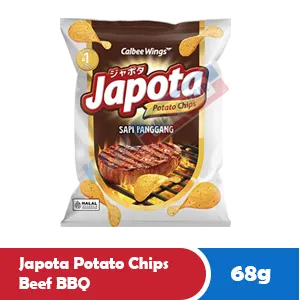 JAPOTA POTATO CHIPS BEEF BBQ PCK 68g