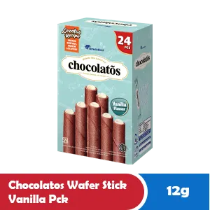CHOCOLATOS WAFER STICK VANILLA PCK 12g
