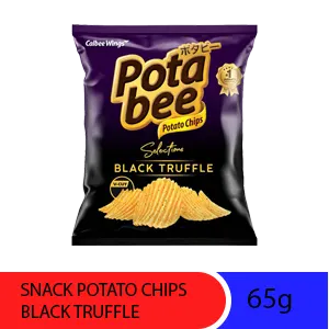 POTABEE SNACK POTATO CHIPS BLACK TRUFFLE PCK 65g