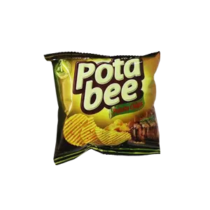 POTABEE SNACK POTATO CHIPS BBQ PCK 15g