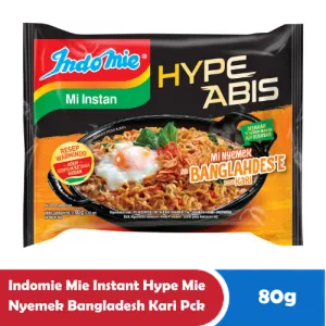 INDOMIE MIE INSTANT HYPE MIE NYEMEK BANGLAHDES KARI PCK 80g
