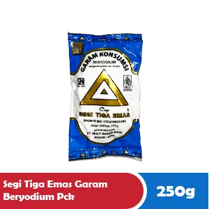Segi Tiga Emas Garam Beryodium Paket 250g