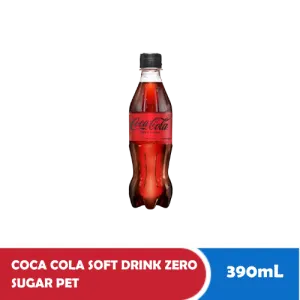 COCA COLA SOFT DRINK ZERO SUGAR PET 390mL