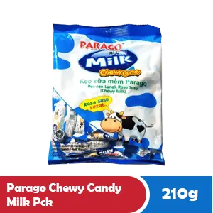 PARAGO CHEWY CANDY MILK PCK 210/195g
